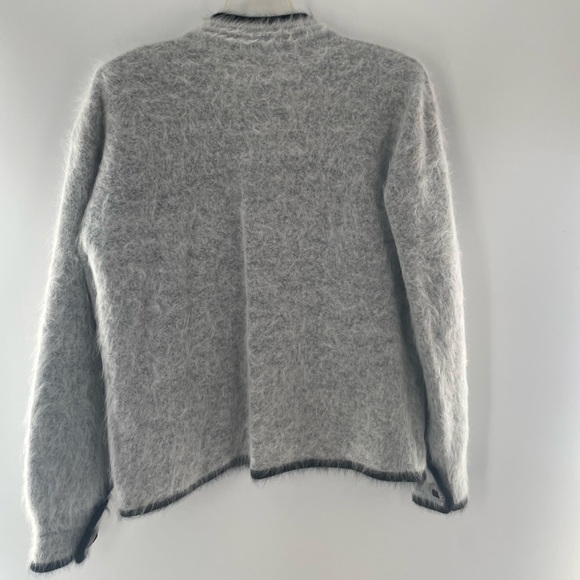 VTG Venesha Grey & Black Angora Jacket - Picture 9 of 13